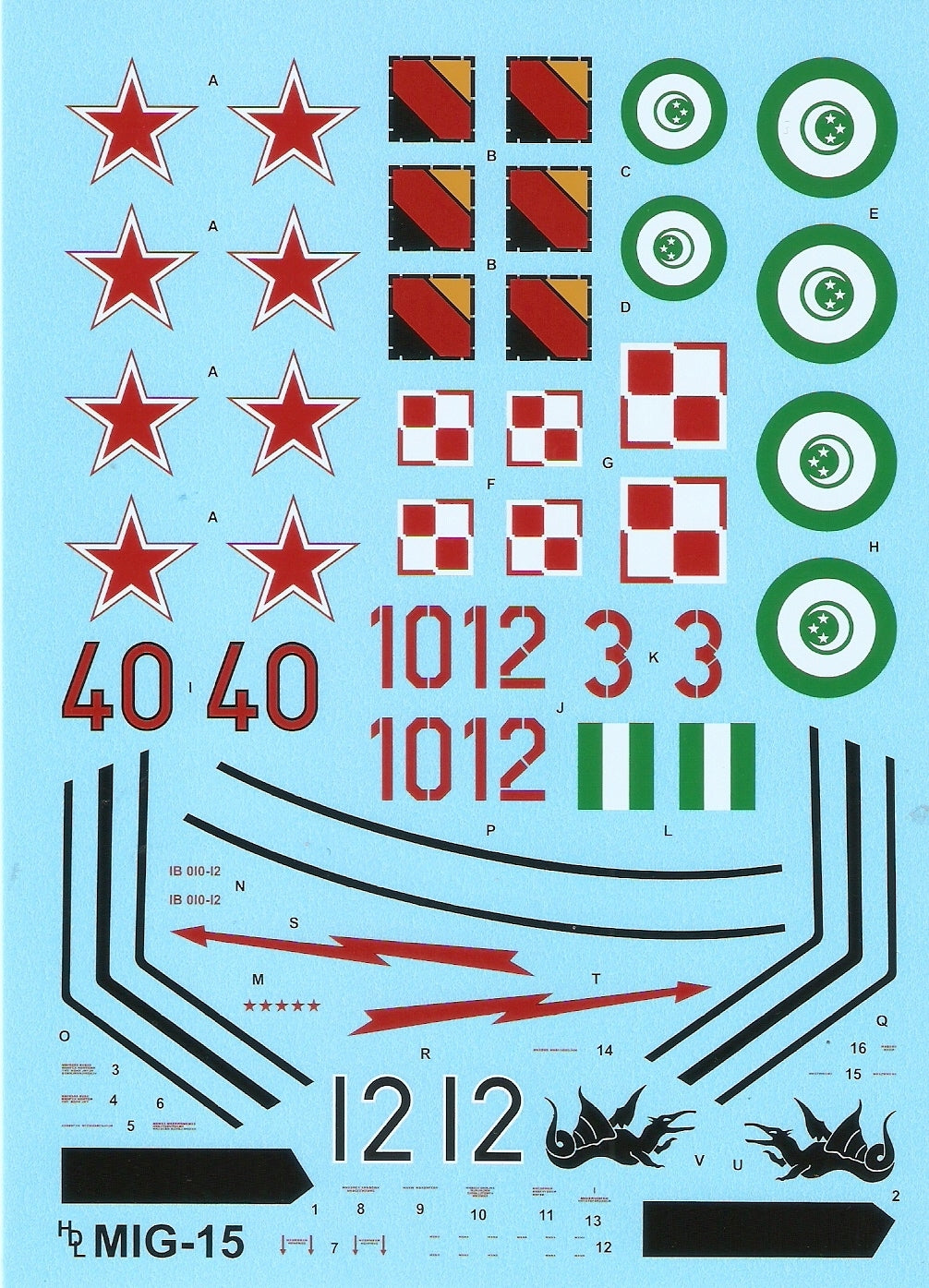 Hi Decal 48009 1:48 Mikoyan MiG-15