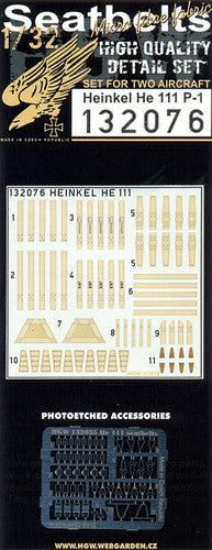 HGW 132076 1:32 Heinkel He-111H-6/He-111P-1 Seatbelts