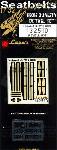 HGW 132510 1:32 Heinkel He-219 UHU Seatbelts - Laser