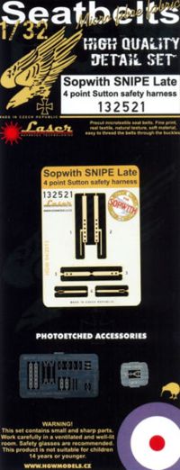 HGW 132521 1:32 Sopwith Snipe (Late Version) Seatbelts (Laser)