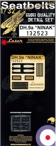 HGW 132523 1:32 AirCo/de Havilland DH.9A NINAK Seatbelts (Laser)