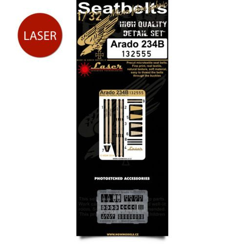 HGW 132555 1:32 Arado Ar-234B Seatbelts