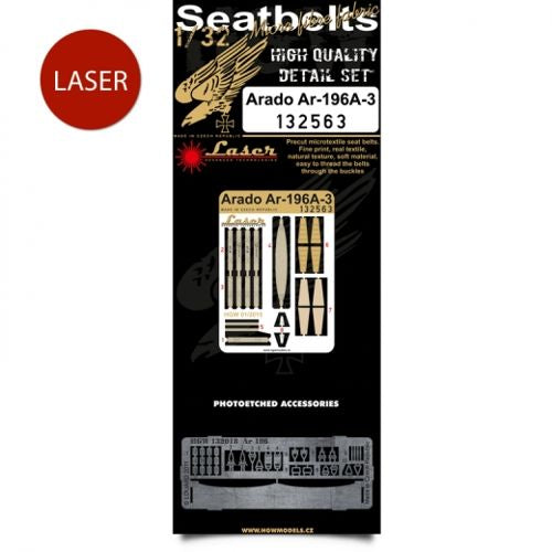 HGW 132563 1:32 Arado Ar-196A-3 Pre-Cut (Laser) Seatbelts