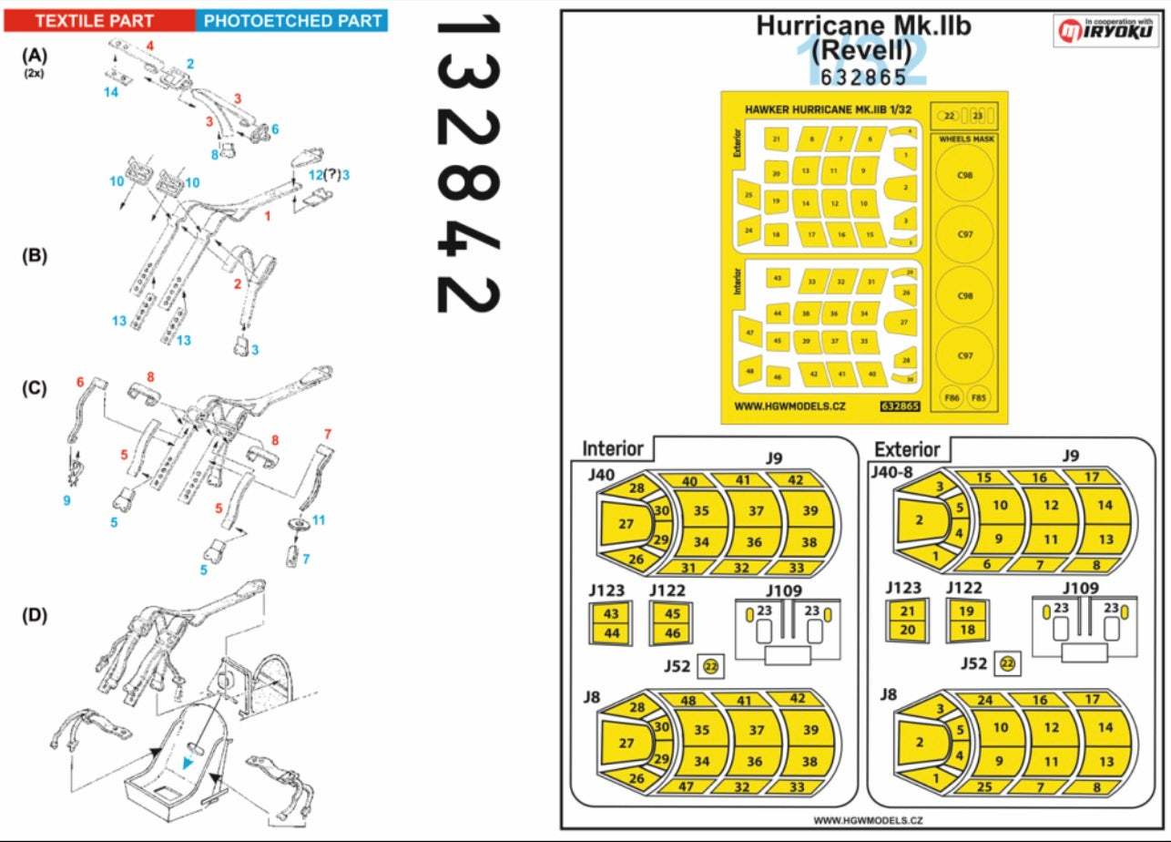 HGW 132842 1:32 Hawker Hurricane Mk.IIB - Basic Line