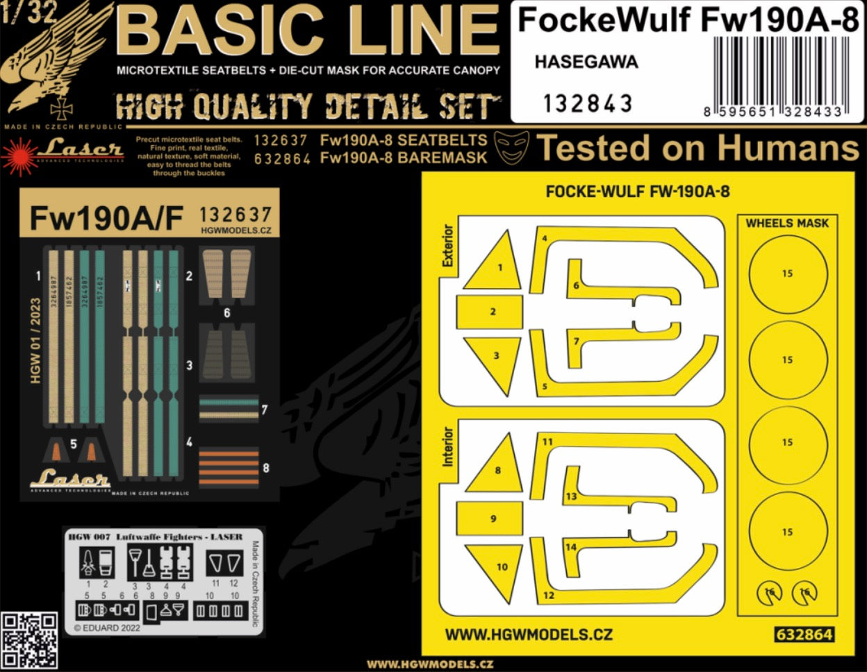 HGW 132843 1:32 Focke-Wulf Fw-190A/F-8 Basic Line