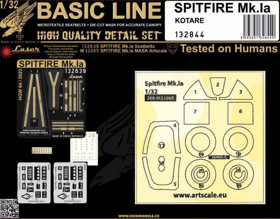 HGW 132844 1:32 Supermarine Spitfire Mk.IA -  Basic Line