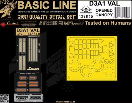 HGW 132845 1:32 Aichi D3A1 Val (Opened Canopy) - Basic Line