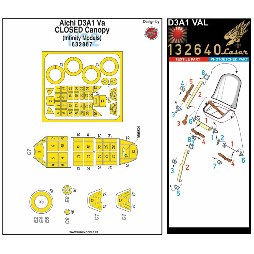 HGW 132846 1:32 Aichi D3A1 Val (Closed Canopy) - Basic Line