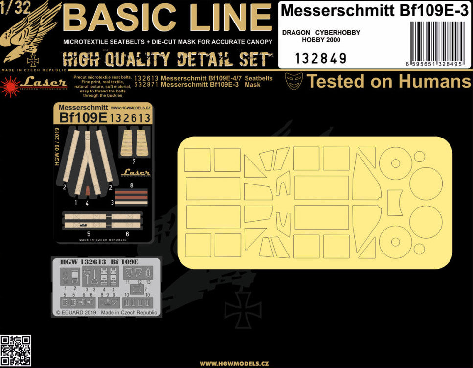 HGW HGW132849 1:32 Messerschmitt Bf-109E - BASIC LINE