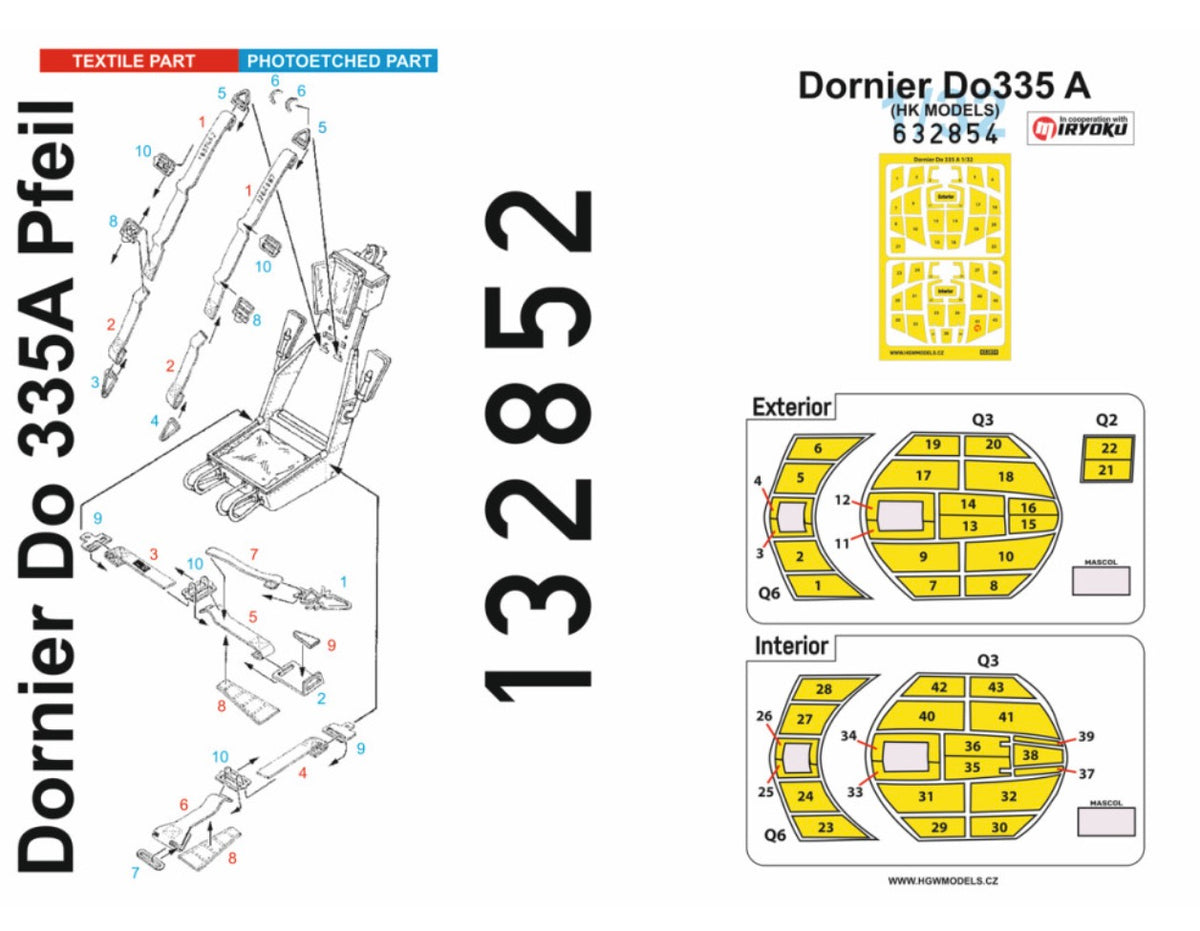 HGW HGW132852 1:32 Dornier Do-335A PFEIL - BASIC LINE