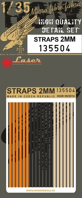 HGW 135504 1:35 Straps 2mm - Belts