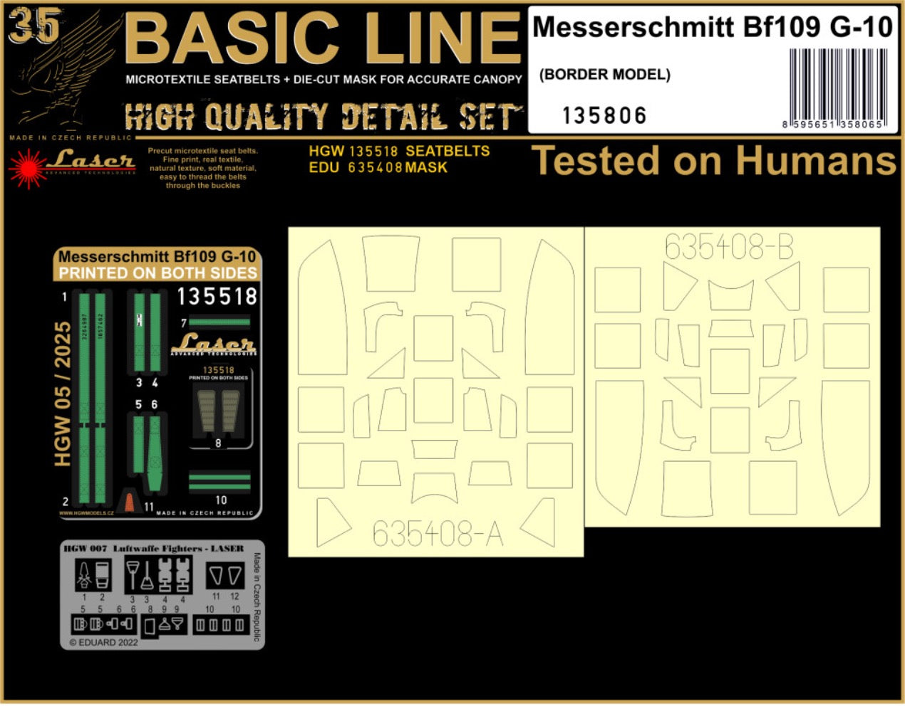 HGW 135806 1:35 Messerschmitt Bf109 G-10 Set