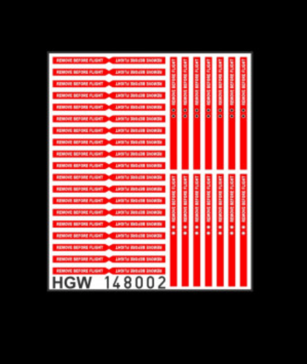 HGW 148002 1:48 U.S. Remove Before Flight Flags