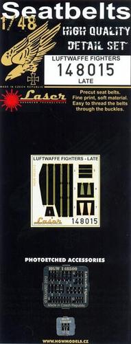 HGW 148015 1:48 Luftwaffe Fighters Late Seatbelts (Laser)