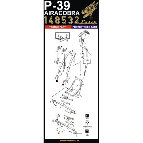 HGW 148532 1:48 Bell P-39 Airacobra Seatbelts