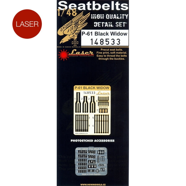 HGW 148533 1:48 Northrop P-61A/B/C 'Black Widow' Seatbelts