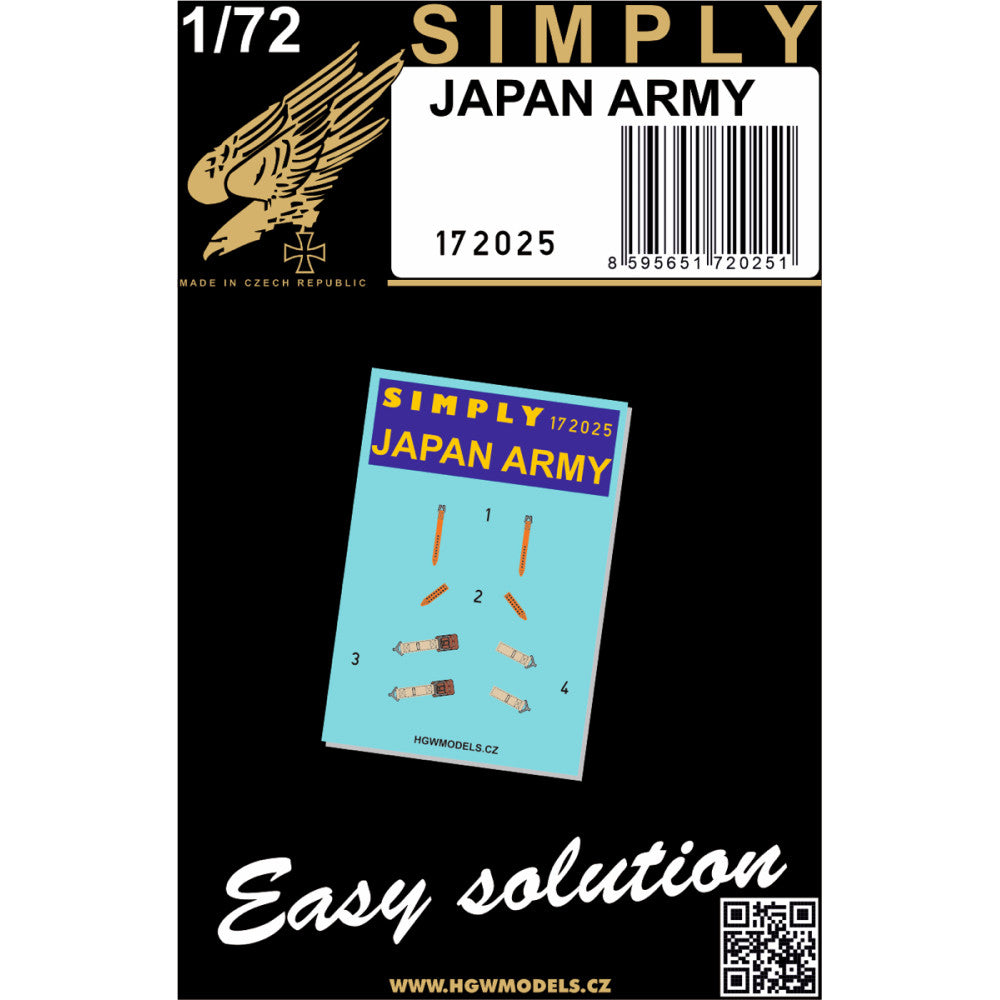 HGW HGW172025 1:72 Japanese Army WWII Seatbelts