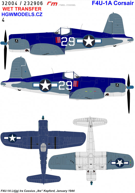 HGW 232906 1:32 Vought F4U-1A Corsair VF-17 'Jolly Rogers' - Part 2