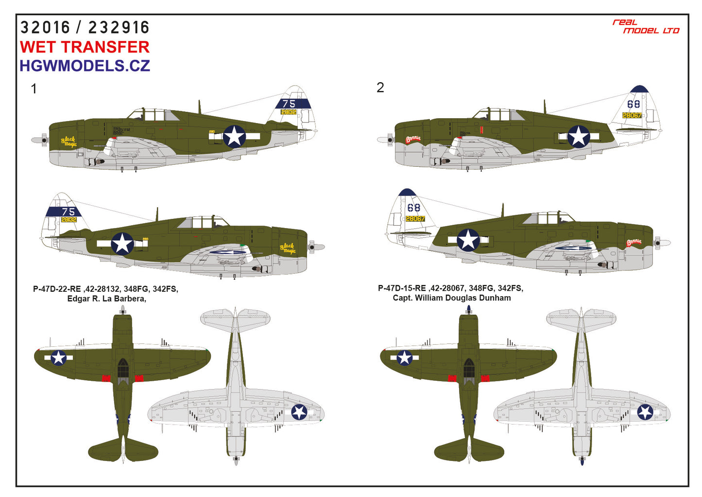 HGW 232916 1:32 Republic P-47D Thunderbolt Razorback Over New Guinea Pt.3