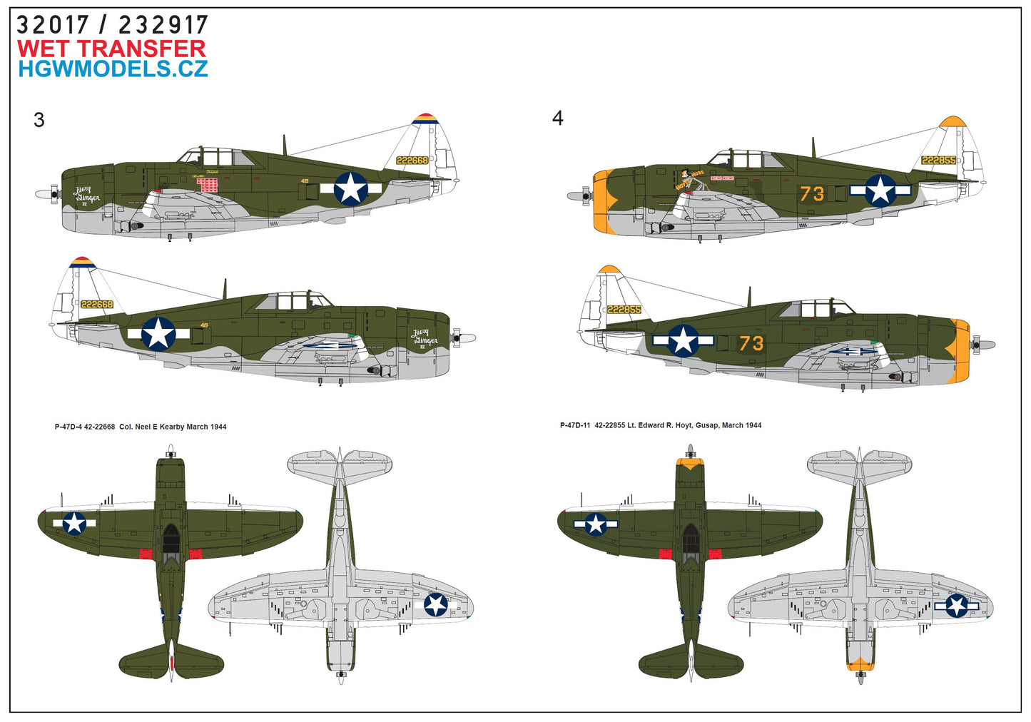 HGW 232917 1:32 Republic P-47D Thunderbolt Razorback Over New Guinea Pt.4