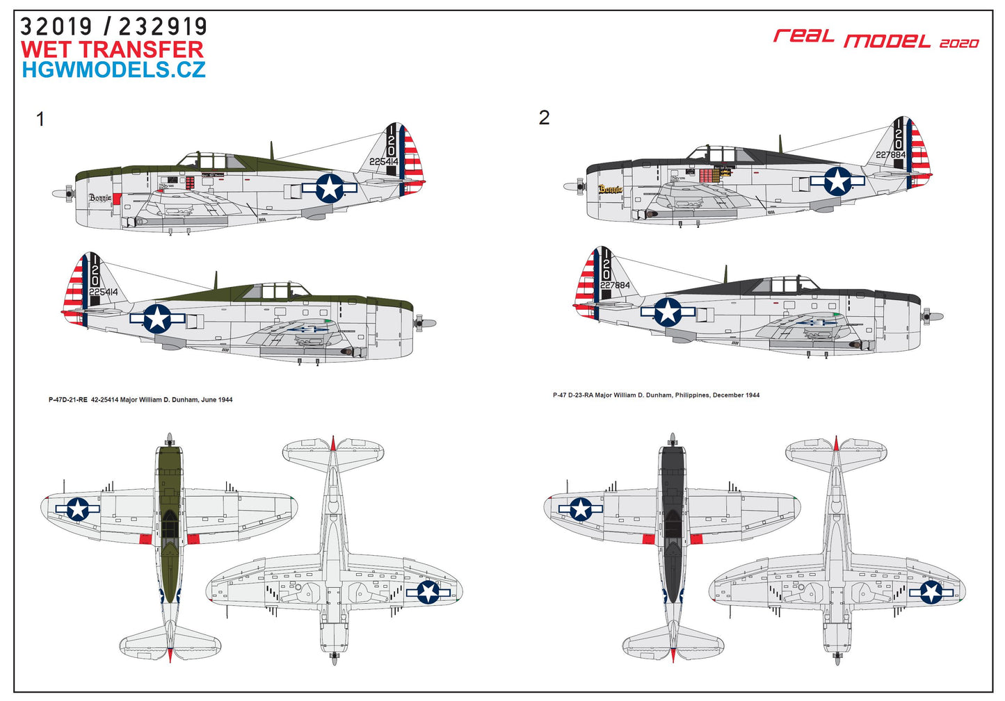 HGW 232919 1:32 Republic P-47D Thunderbolt Razorback In The Pacific Area Pt. 1