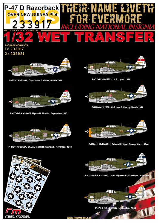 HGW 233917 1:32 Republic P-47D Thunderbolt Razorbacks Over New Guinea Pt.4