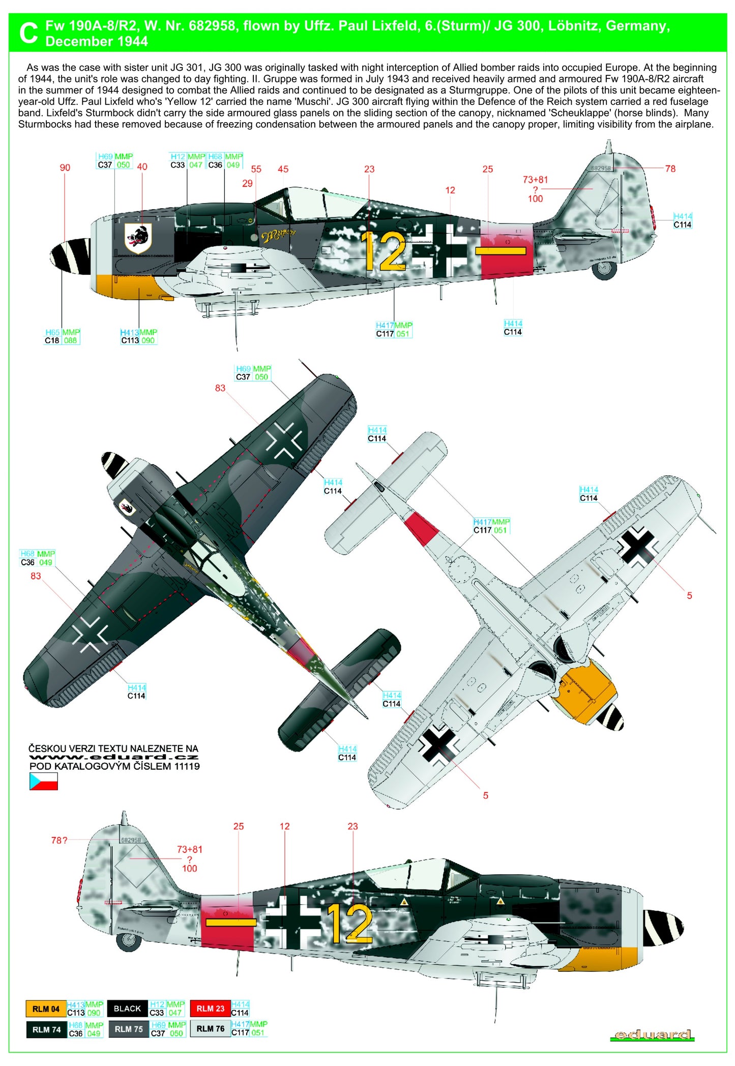 HGW 248059 1:48 Focke-Wulf Fw-190A-8/R2 - Reichsverteidigung