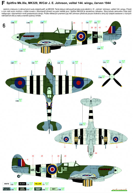 HGW 272028 1:72 Supermarine Spitfire Mk.IXC/Mk.IXe 'The Longest Day' - Markings