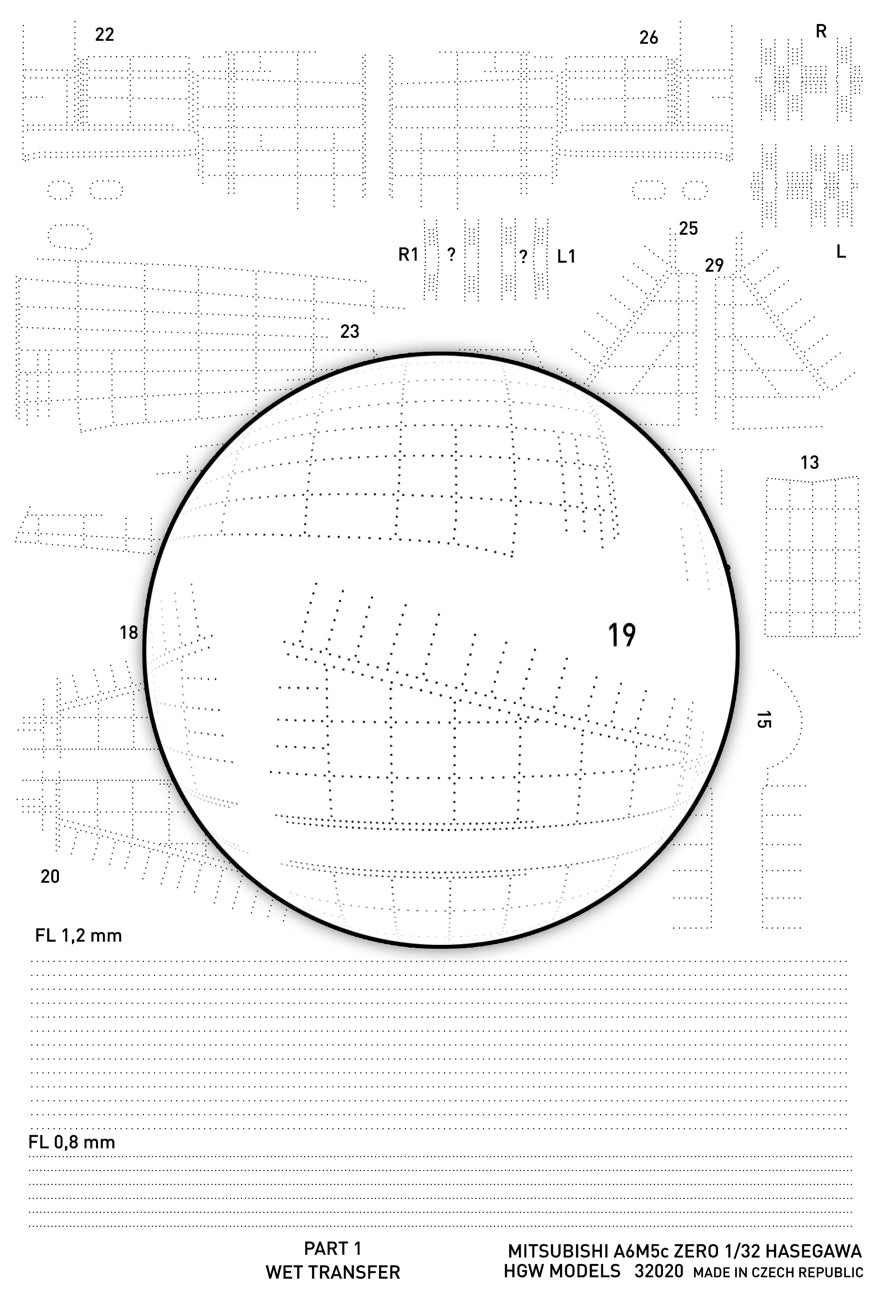 HGW 321020 1:32 Mitsubishi A6M5c Zero Positive Rivets