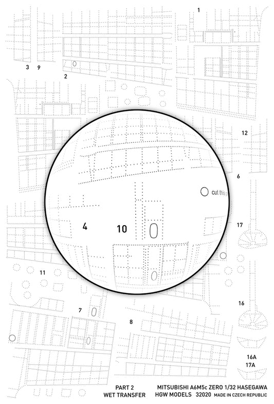 HGW 321020 1:32 Mitsubishi A6M5c Zero Positive Rivets