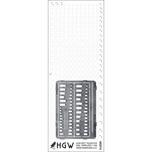 HGW 482020 1:48 Oval Templates Plus - Positive Rivets