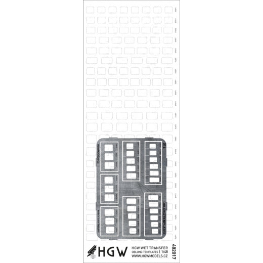 HGW 482021 1:48 Oblong Templates Plus - Positive Rivets