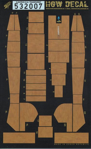 HGW 532007 1:32 Albatros D.V/D.Va Transparent