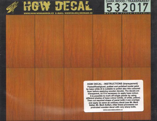 HGW 532017 1:32 Dark Wood Transparent A5