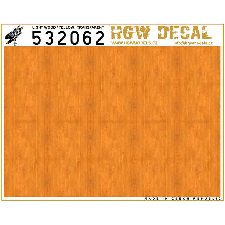 HGW 532062 1:32 Light Wood - Transparent (NO GRID) A5 Sheet