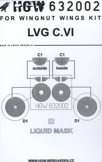 HGW 632002 1:32 LVG C.VI Masking Set