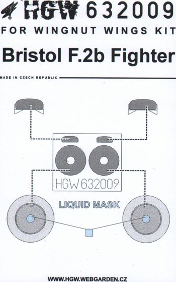 HGW 632009 1:32 Bristol F.2B Fighter Masking Set