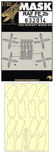 HGW 632014 1:32 Royal_Aircraft_Factory Fe.2b Propeller Masking Set