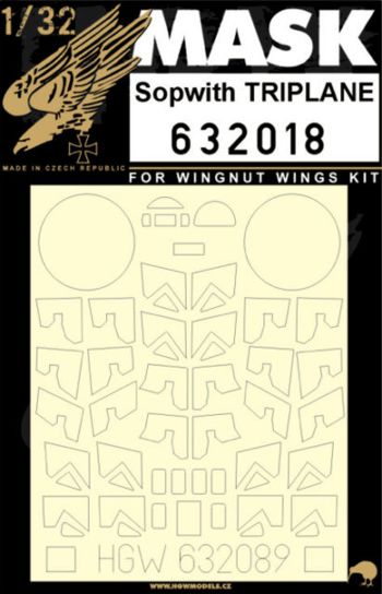 HGW 632018 1:32 Sopwith Triplane Masking Set