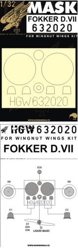 HGW 632020 1:32 Fokker D.VII Masking Set