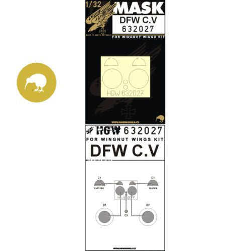 HGW 632027 1:32 DFW C.V - Masking Set