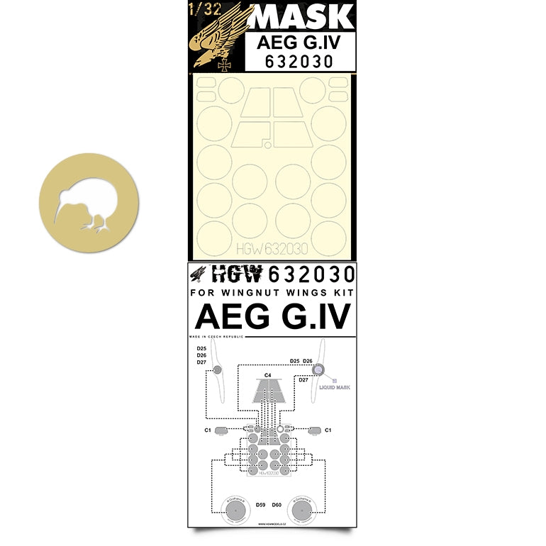 HGW 632030 1:32 AEG G.IV - Masking Set