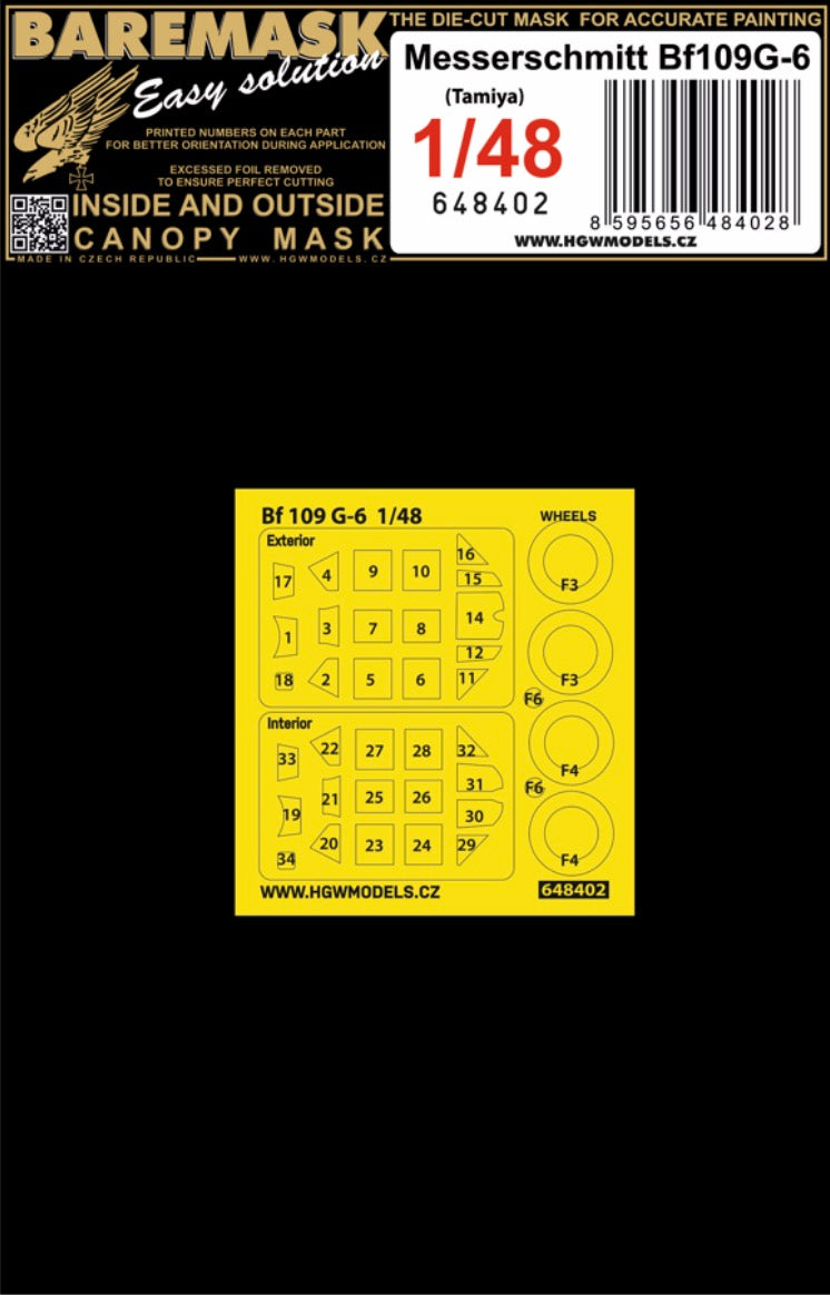 HGW 648402 1:48 Messerschmitt  Bf-109G-6