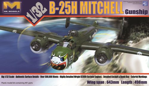 Hong Kong Models 01E03 1:32 North-American B-25H Mitchell