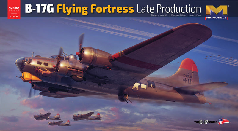 Hong Kong Models 01E30 1:32 Boeing B-17G Flying Fortress Late Production