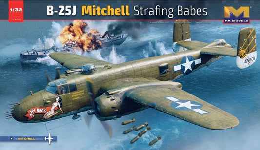 Hong Kong Models 01E36 1:32 North-American B-25J Mitchell 'Strafing Babes'