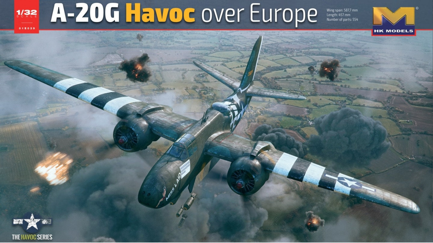 Hong Kong Models 01E39 1:32 Douglas A-20G Havoc over Europe
