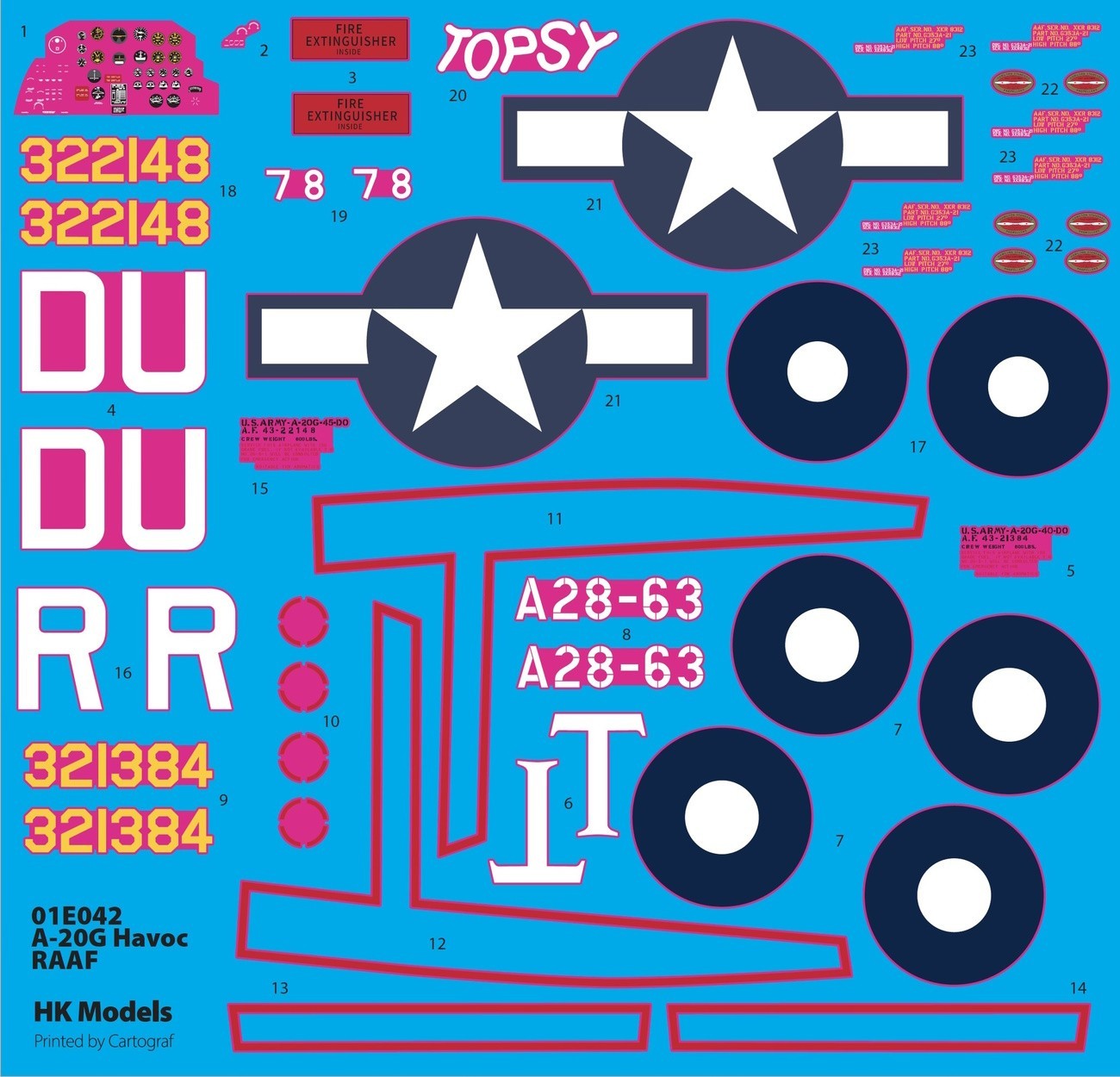 Hong Kong Models HKM01E42 1:32 Douglas A-20 Havoc [RAAF]