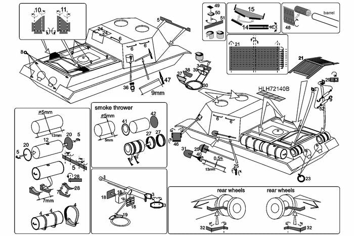 Hauler H72140 1:72 Soviet ISU-152/ISU-122