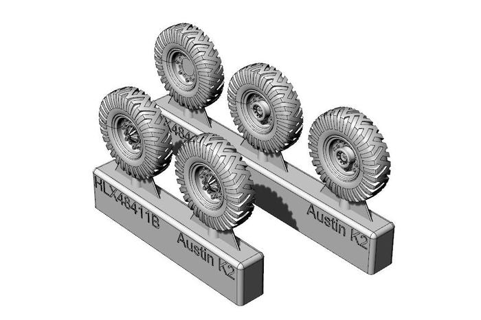 Hauler X48411 1:48 British 2-ton Austin K2 4x2 Ambulance WHEELS